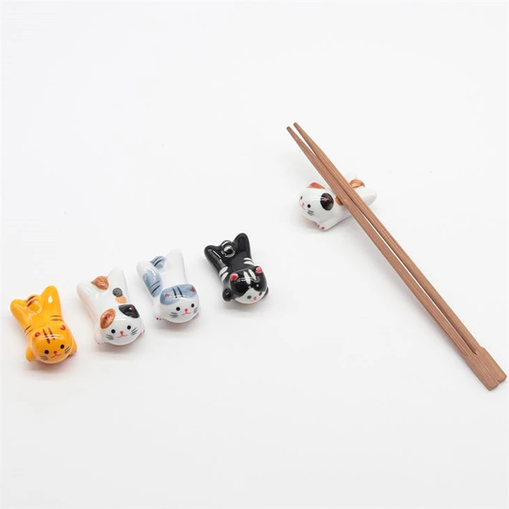 Estick Japanese Elegant Design Non-Slip Stand Chopsticks Rest Holder Sets Ceramic Chopstick Holder For Kids