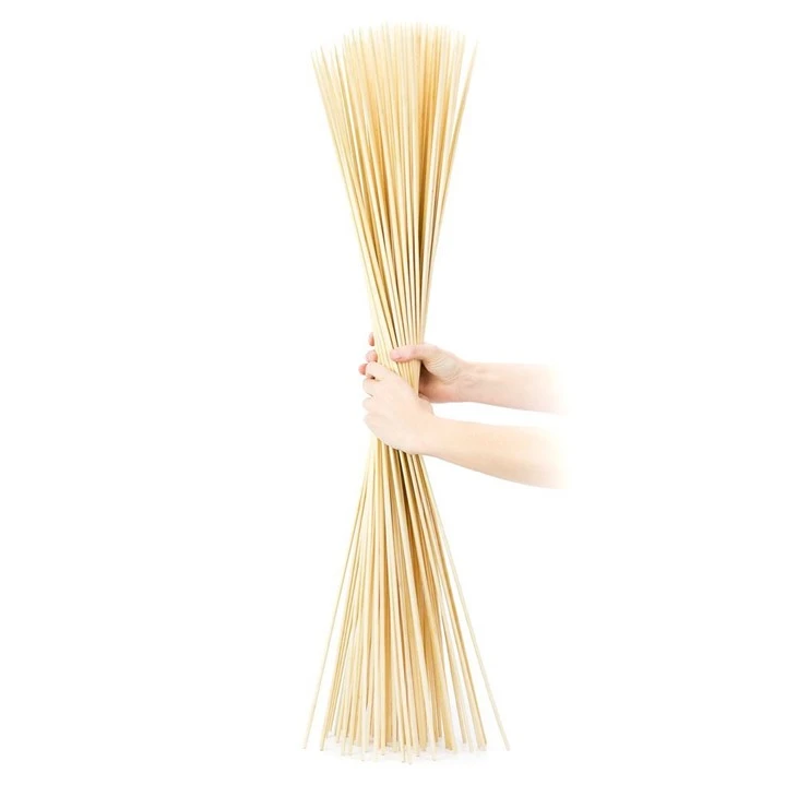 Estick 100 % biologisch abbaubar, Großhandel, Einweg-Grillspieße aus natürlichem Bambusholz, Marshmallow-Sticks